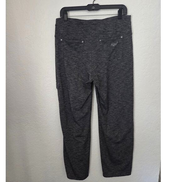 Kuhl Mova Cargo Pants 12 Heathered Gray Drawstring Pockets Stretch Pull-on Comfy - Picture 6 of 10